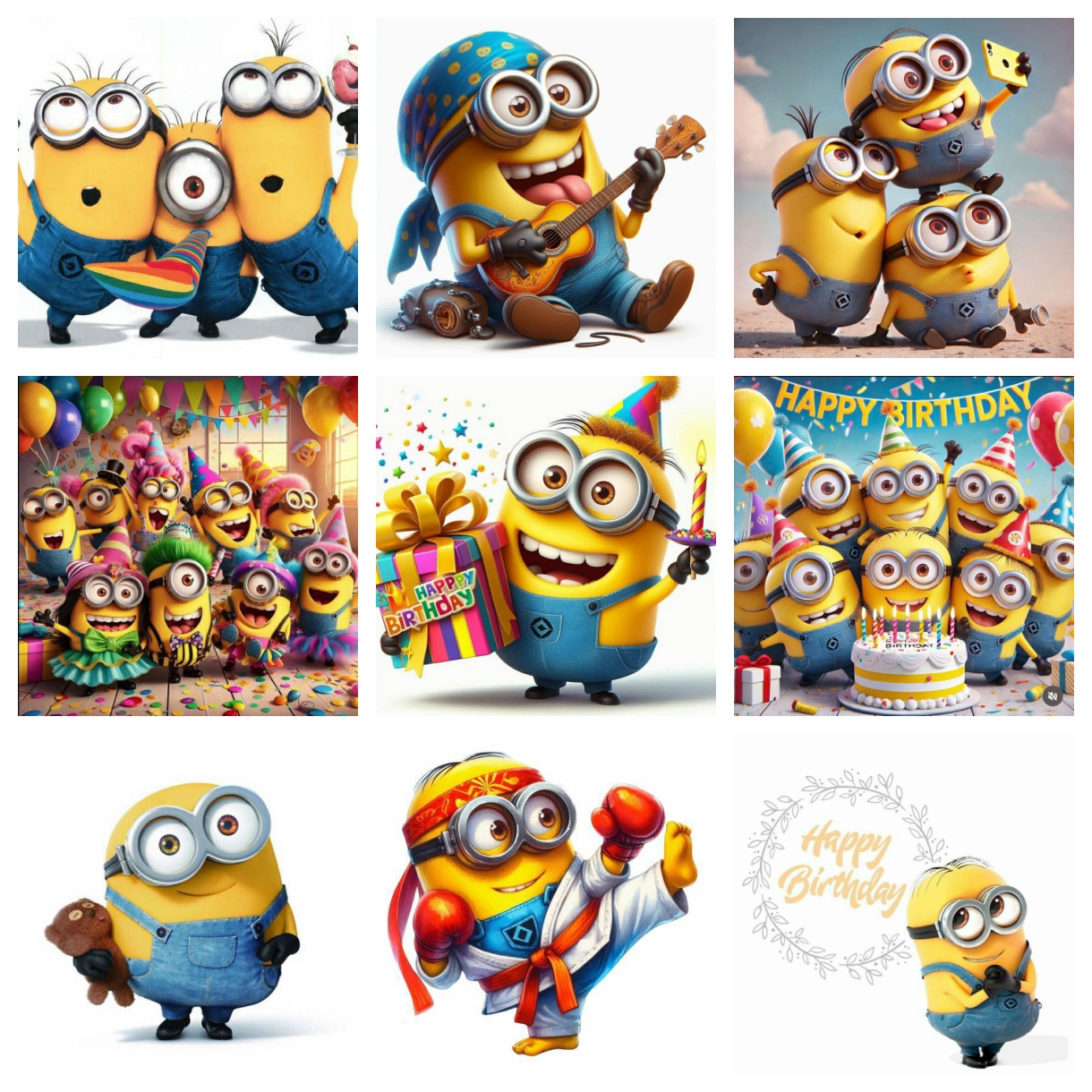 Photography Geometry - Minions Cute Diamond Painting Kit 5D