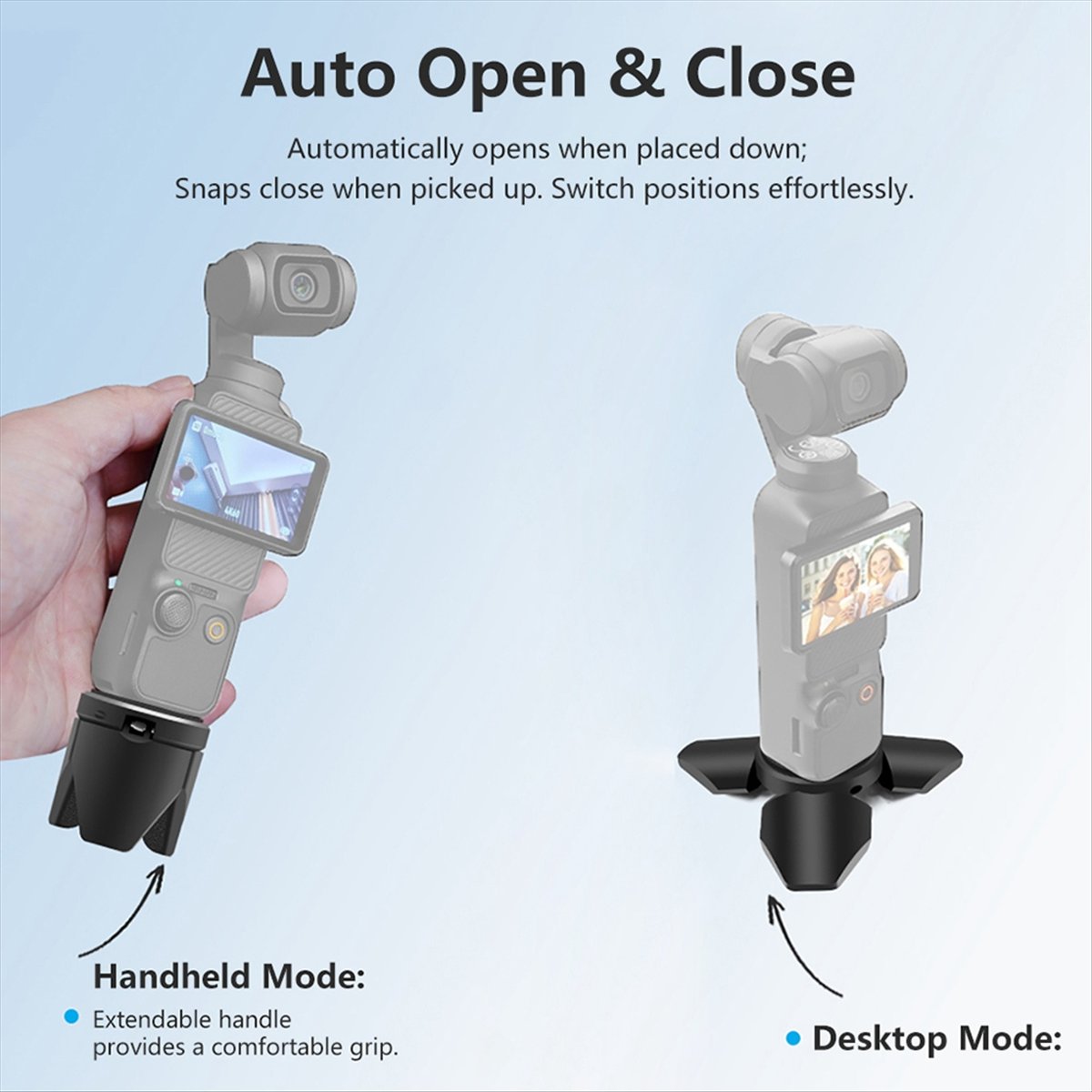 Camera Battery Grip - 2025 New Action Camera Mini Tripod