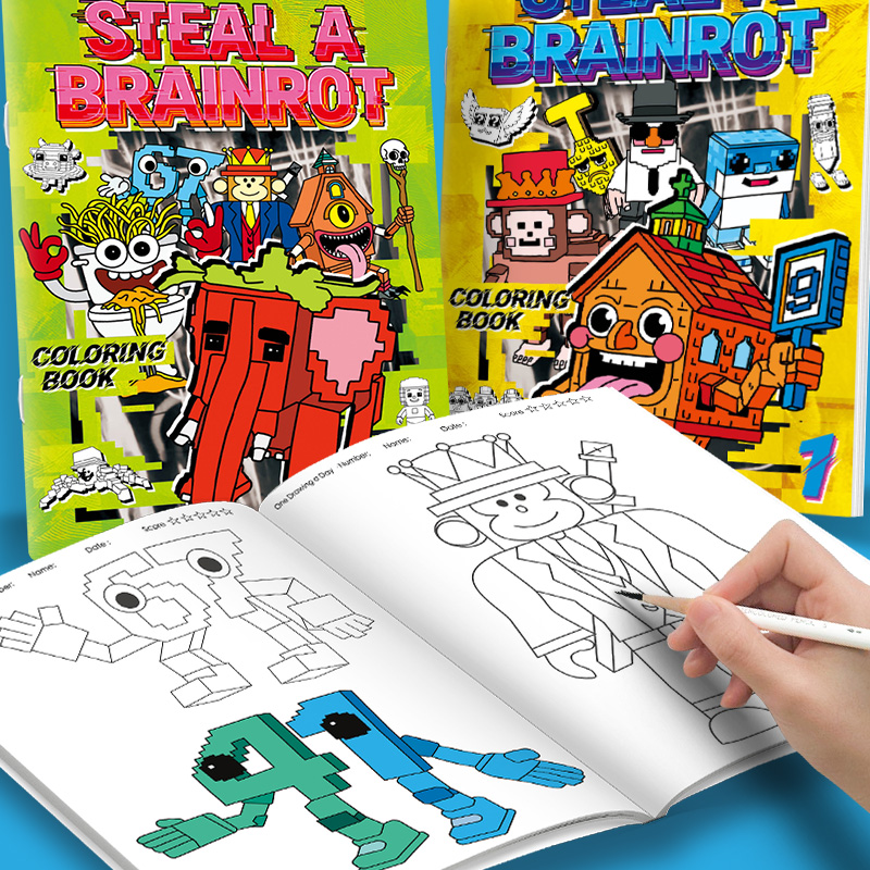 Photography Book - Steal a Brainrot Coloring Books Sketchbook