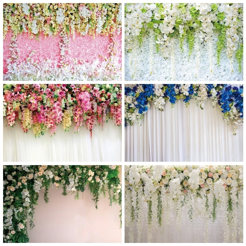 Photography Term - Wedding Photography custom Backdrop Flower Floral