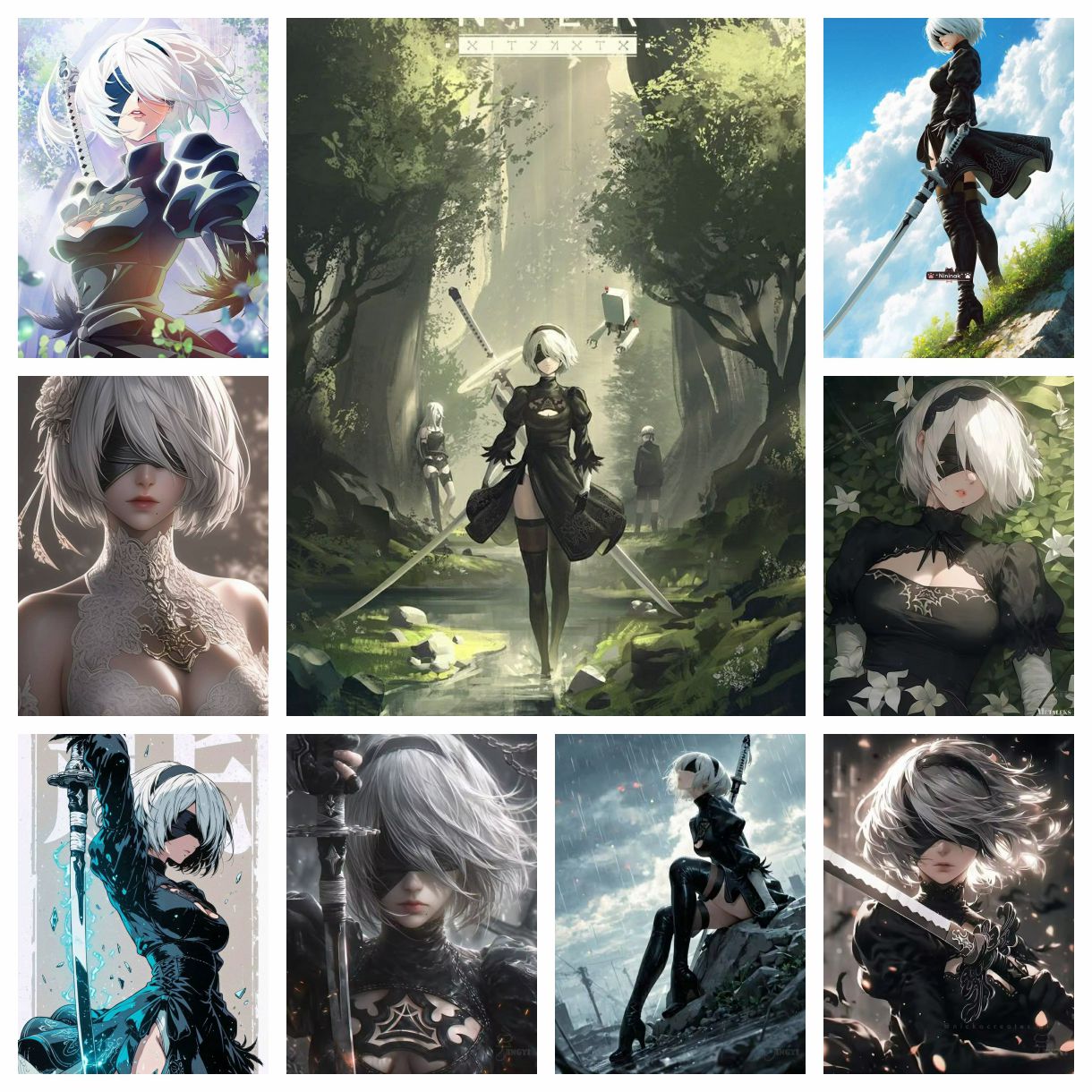 Photography Geometry - NieR:Automata Diamond Painting Kit 5D DIY