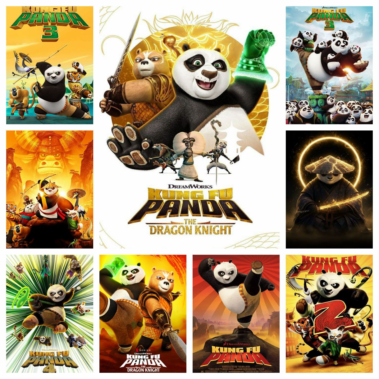 Photography Geometry - Pop Movie K-Kung Fu Panda Series