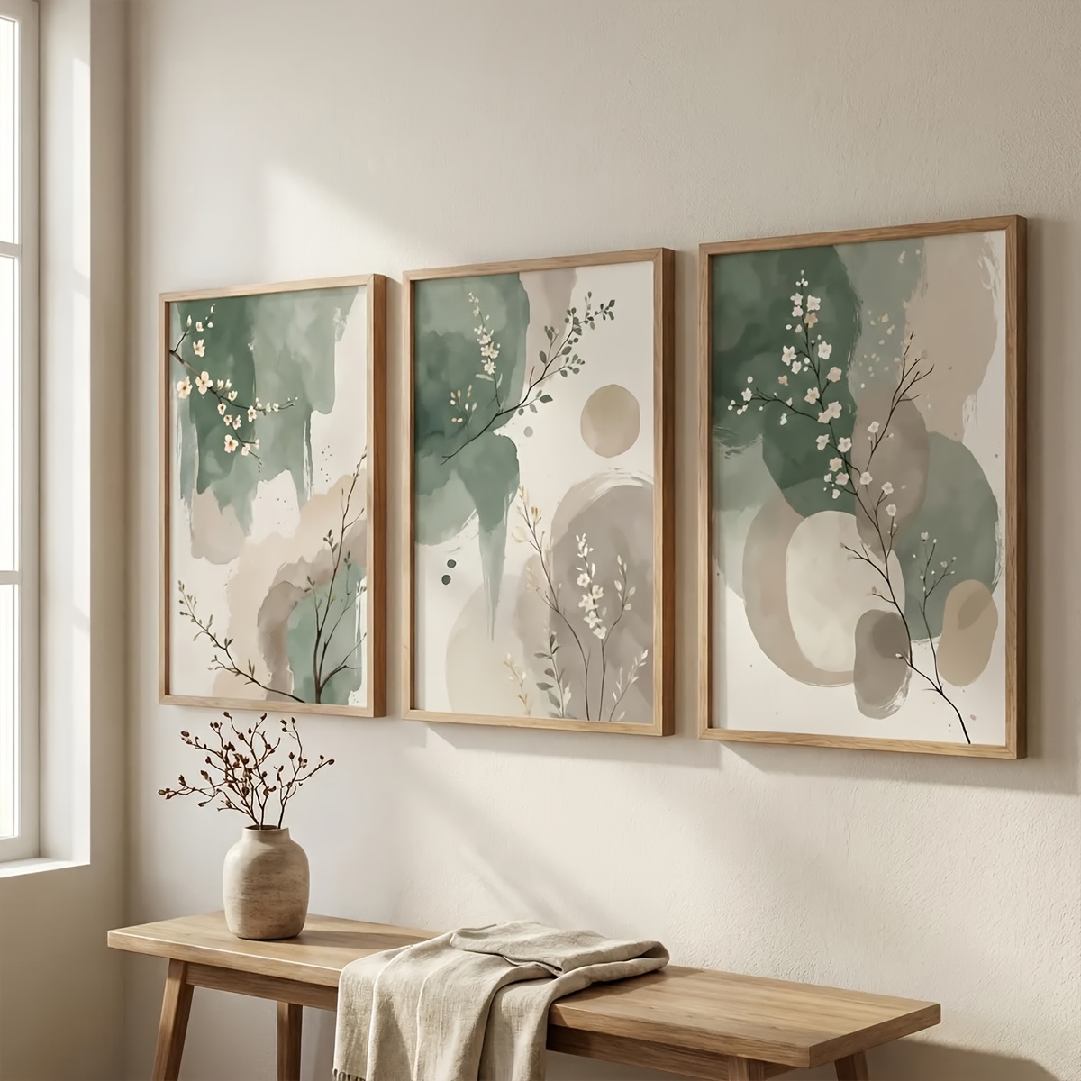 3pcs Japanese-Style Plant Canv - Photography Design incelemesi ve fiyatı
