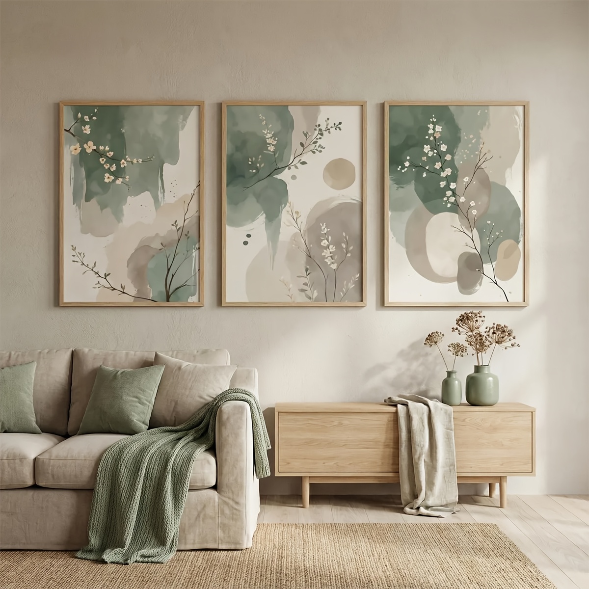 3pcs Japanese-Style Plant Canv - Photography Design incelemesi ve fiyatı