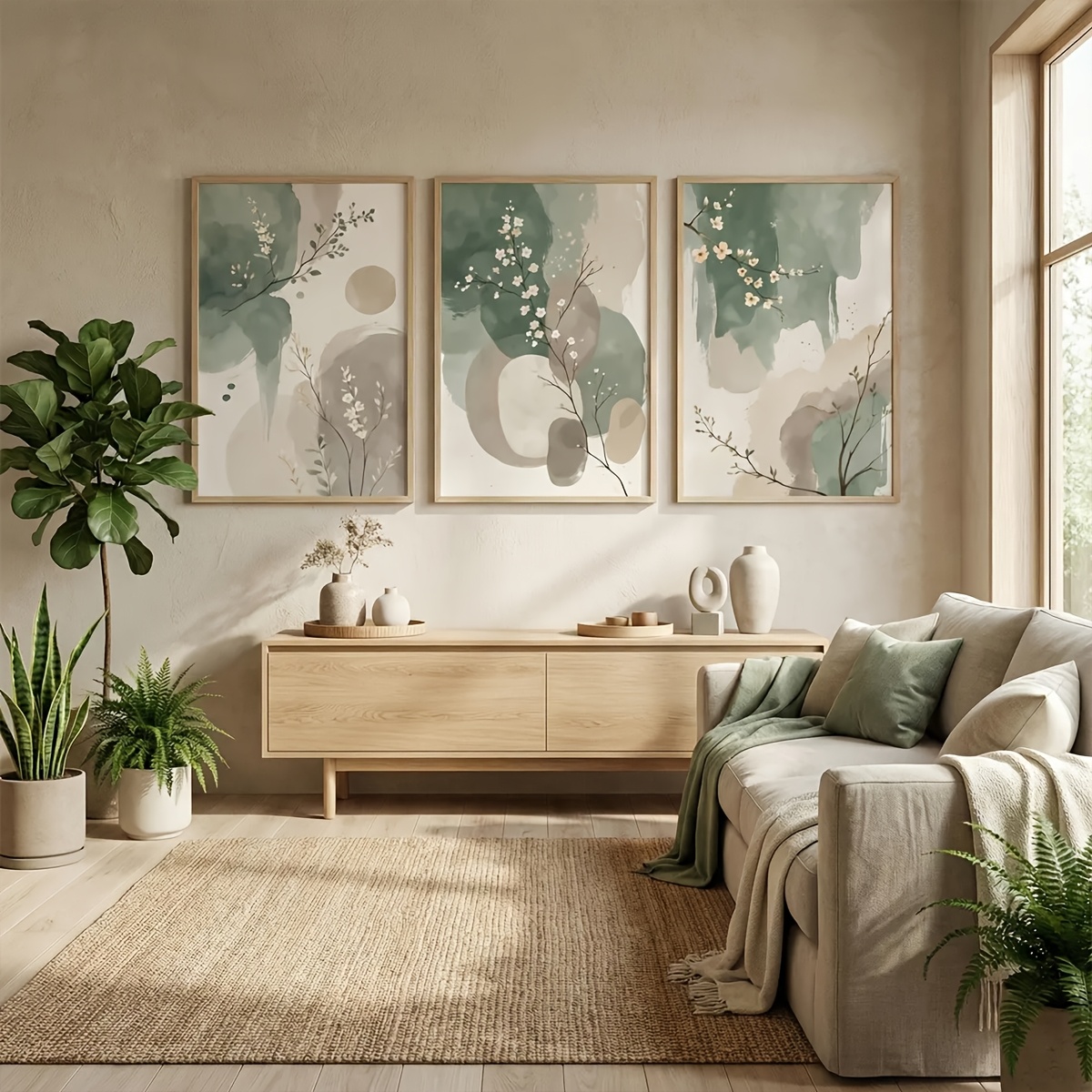 3pcs Japanese-Style Plant Canv - Photography Design incelemesi ve fiyatı