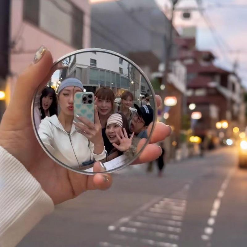 1/2Pcs Girls' Makeup Mirror Tr - Photography High Angle incelemesi ve fiyatı