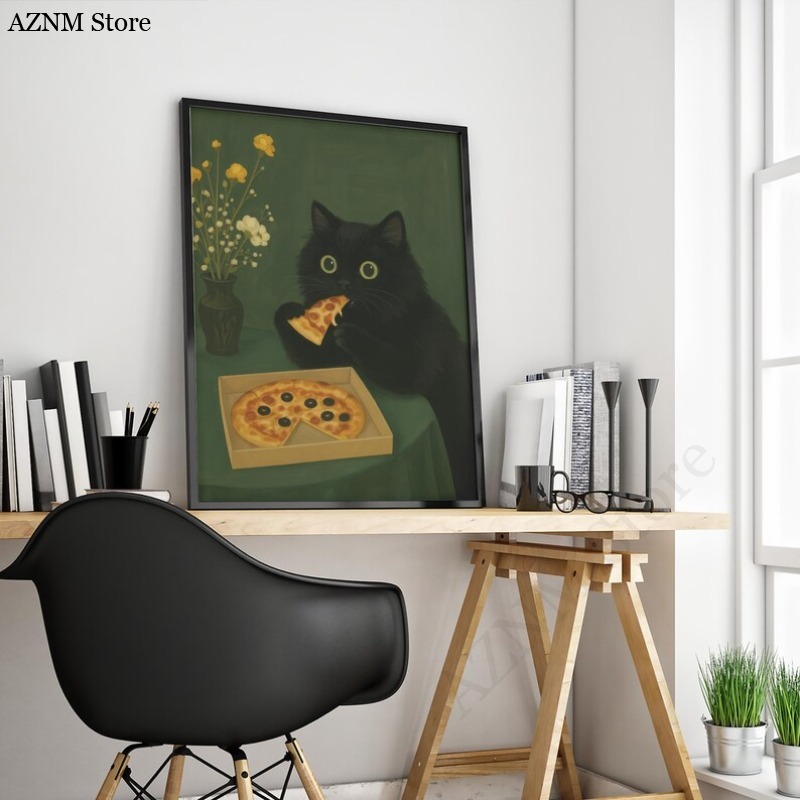 Moody Black Cat Green Backgrou - Photography Jokes incelemesi ve fiyatı