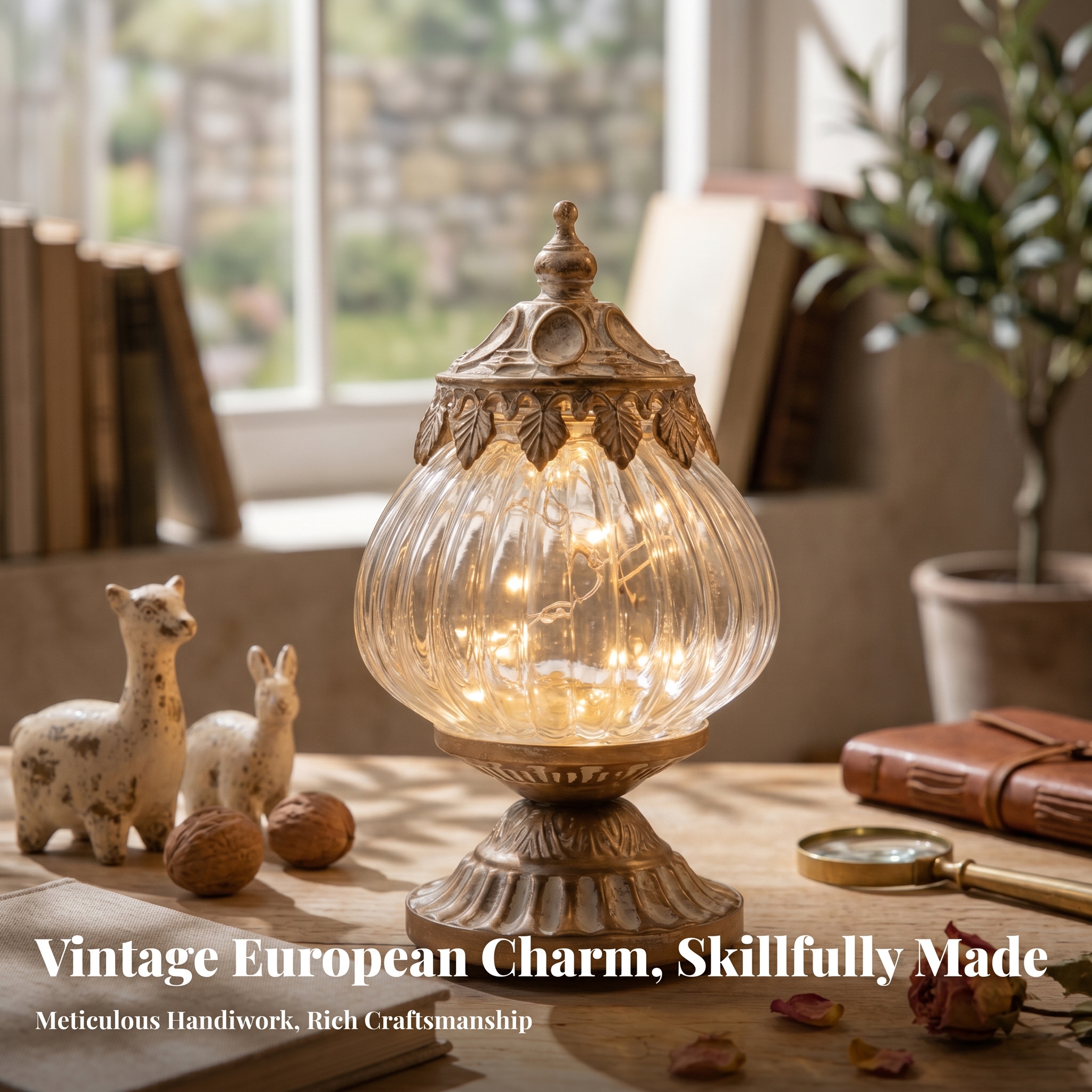 Vintage Ribbed Glass Lantern O - Photography Lighting incelemesi ve fiyatı
