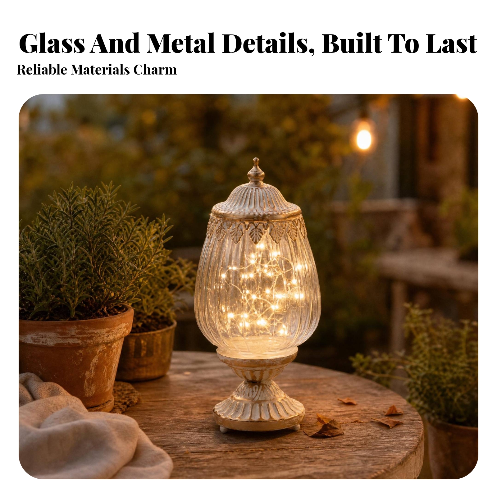 Vintage Ribbed Glass Lantern O - Photography Lighting incelemesi ve fiyatı
