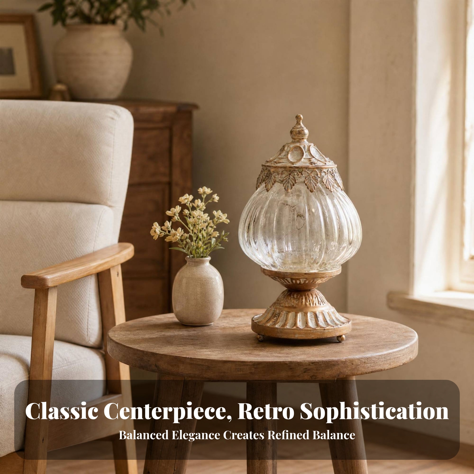 Vintage Ribbed Glass Lantern O - Photography Lighting incelemesi ve fiyatı