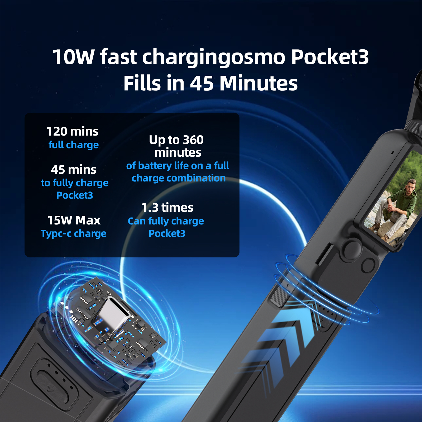 Action Camera Charging Handle  - Camera Battery Grip incelemesi ve fiyatı