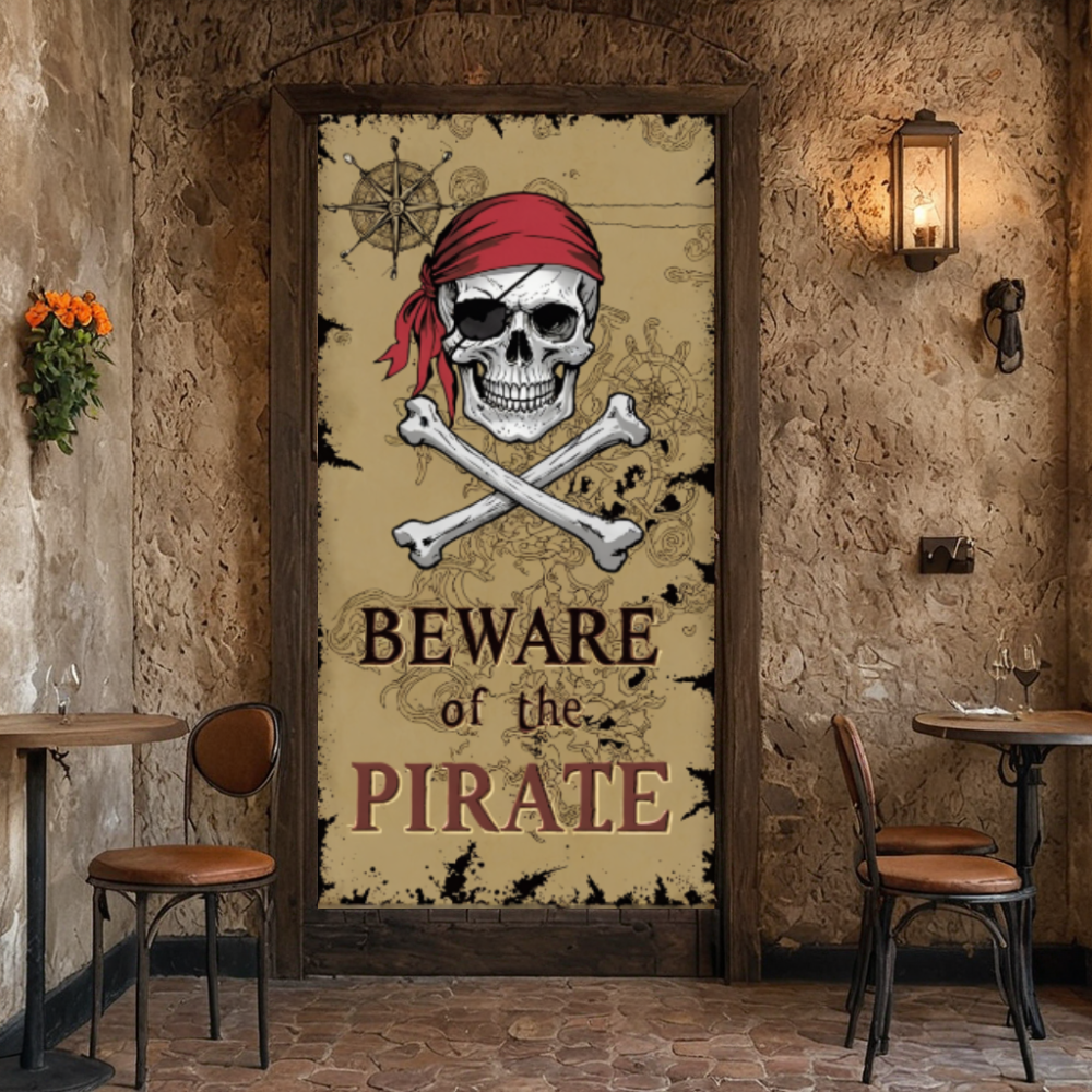 Beware Of Pirate Door Cover Ki - Photography Term incelemesi ve fiyatı