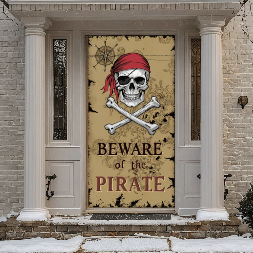 Beware Of Pirate Door Cover Ki - Photography Term incelemesi ve fiyatı