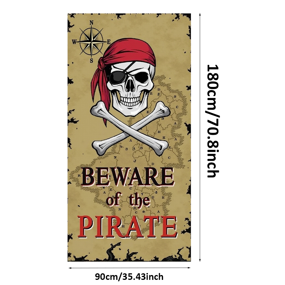 Beware Of Pirate Door Cover Ki - Photography Term incelemesi ve fiyatı