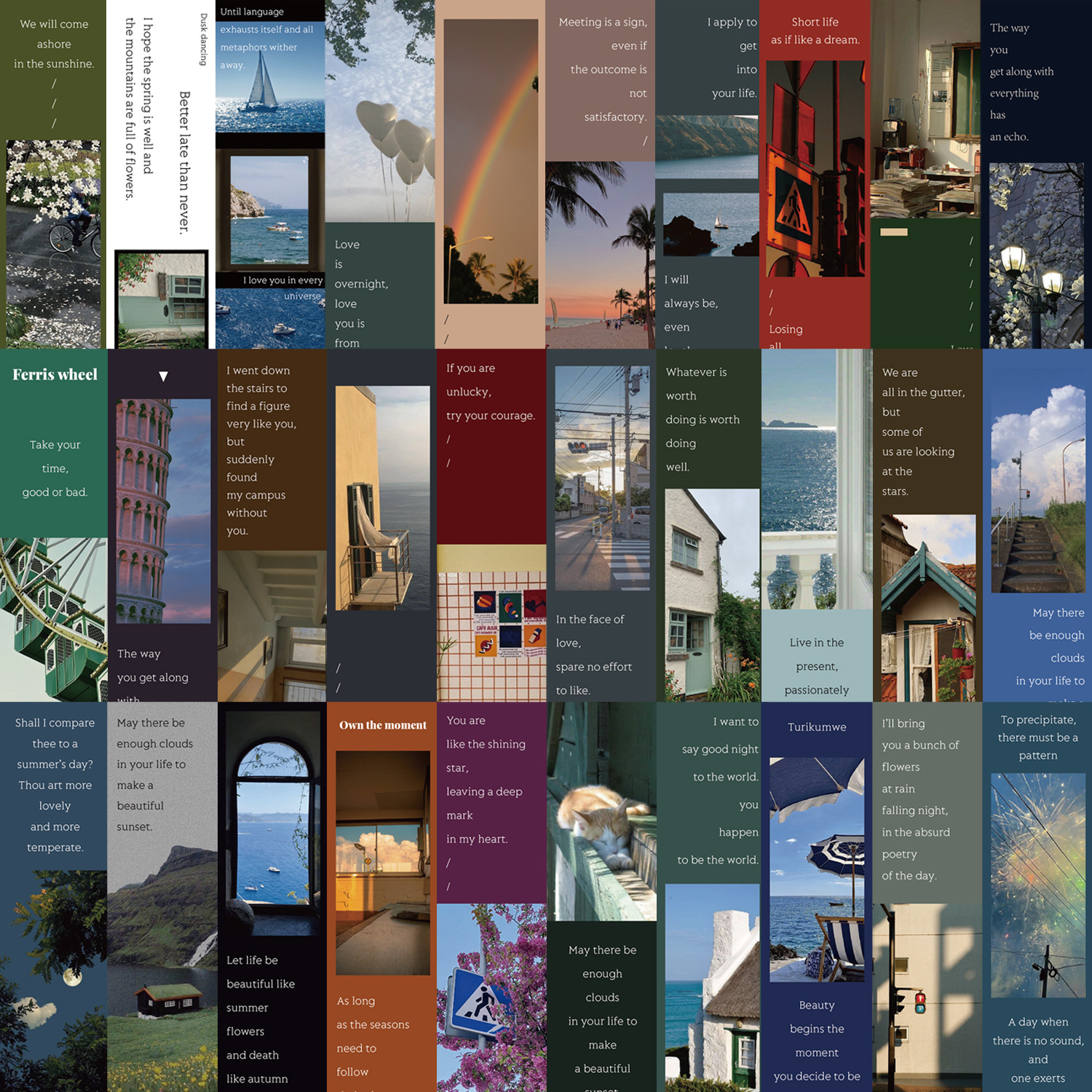 30Pcs/Set Vintage Scenery Book - Photography Quotes Inspirational incelemesi ve fiyatı