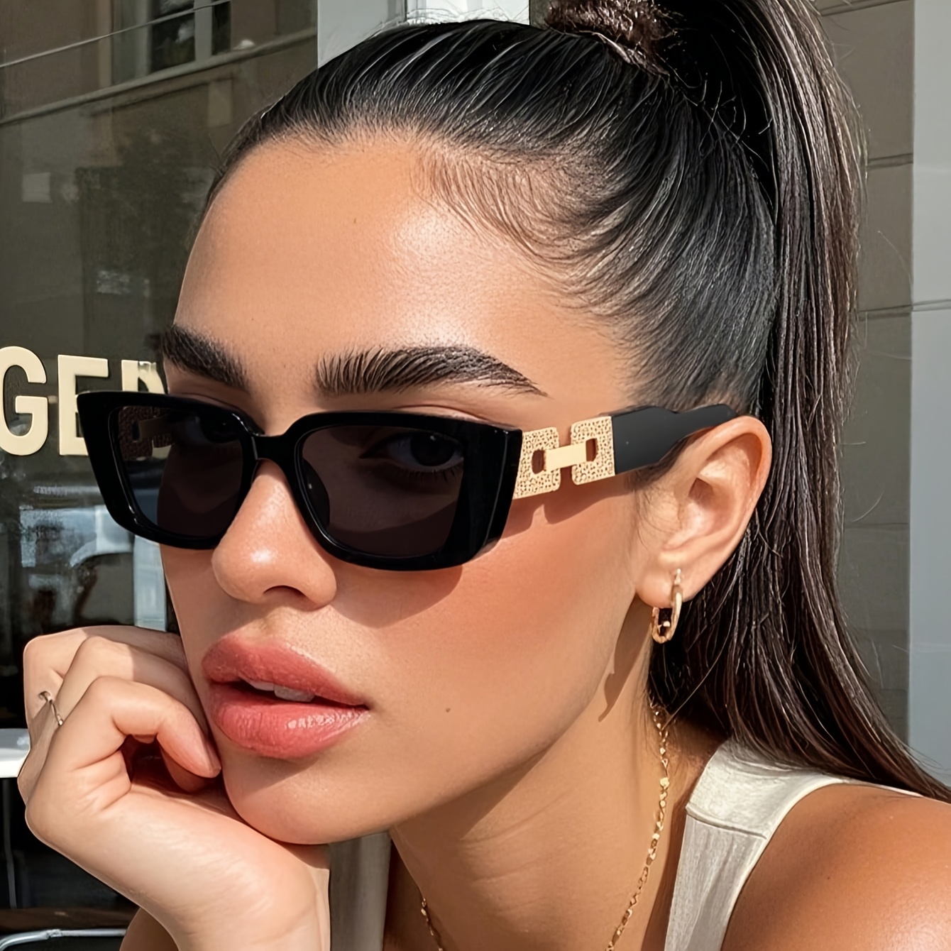 [Women's Square Frame Glasses] - Photography Design incelemesi ve fiyatı