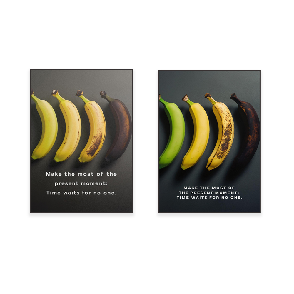 Colorful banana aging stages,  - Photography Quotes Inspirational incelemesi ve fiyatı