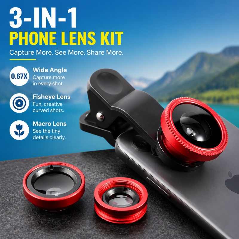 External Phone Lens Kit Wide A - Photography High Angle incelemesi ve fiyatı