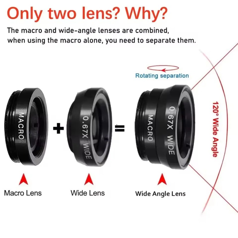 External Phone Lens Kit Wide A - Photography High Angle incelemesi ve fiyatı