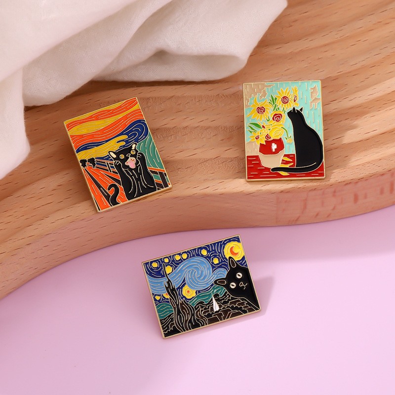 Cartoon Oil Painting Brooch St - Photography Geometry incelemesi ve fiyatı