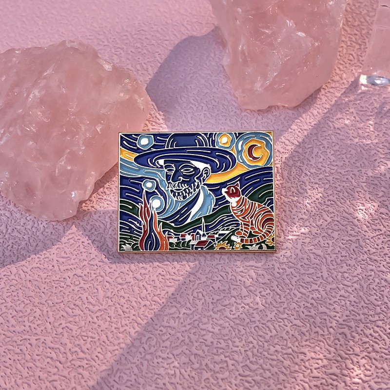 Cartoon Oil Painting Brooch St - Photography Geometry incelemesi ve fiyatı