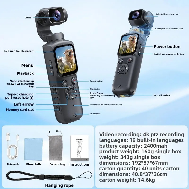 4K HJD05 Pocket 3 Camera with  - Photography Term incelemesi ve fiyatı