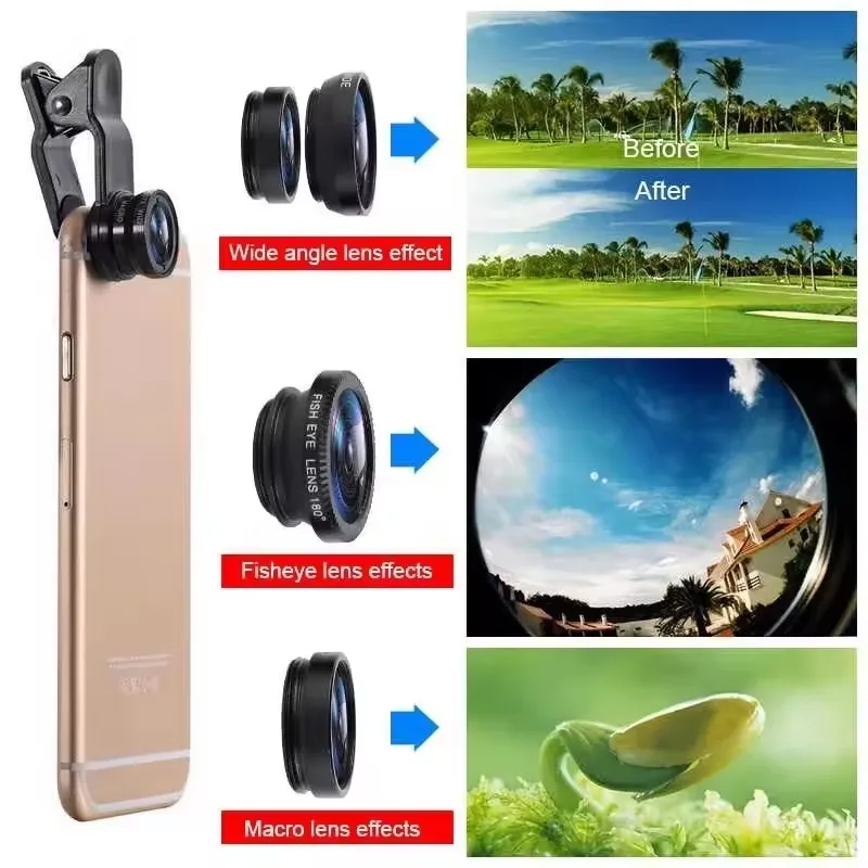 3in1 Clip-On Camera Lens for S - Photography Kit Xiaomi incelemesi ve fiyatı