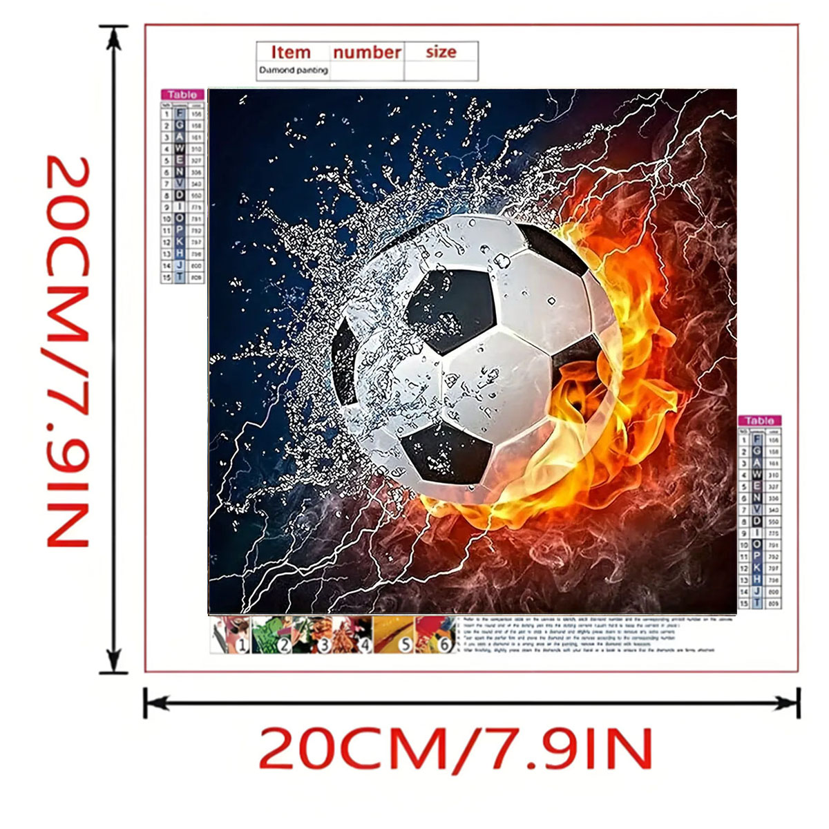 A Set of Football Diamond Pain - Photography Geometry incelemesi ve fiyatı