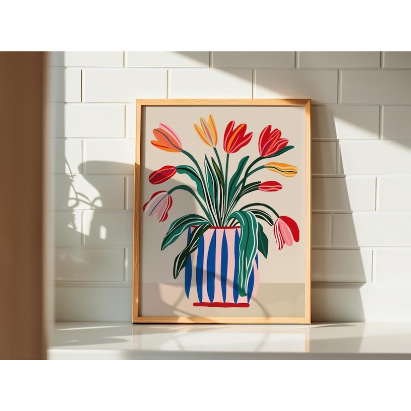 2pcs Tulip Flowers Canvas Wall - Photography Design incelemesi ve fiyatı