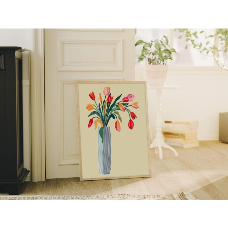 2pcs Tulip Flowers Canvas Wall - Photography Design incelemesi ve fiyatı