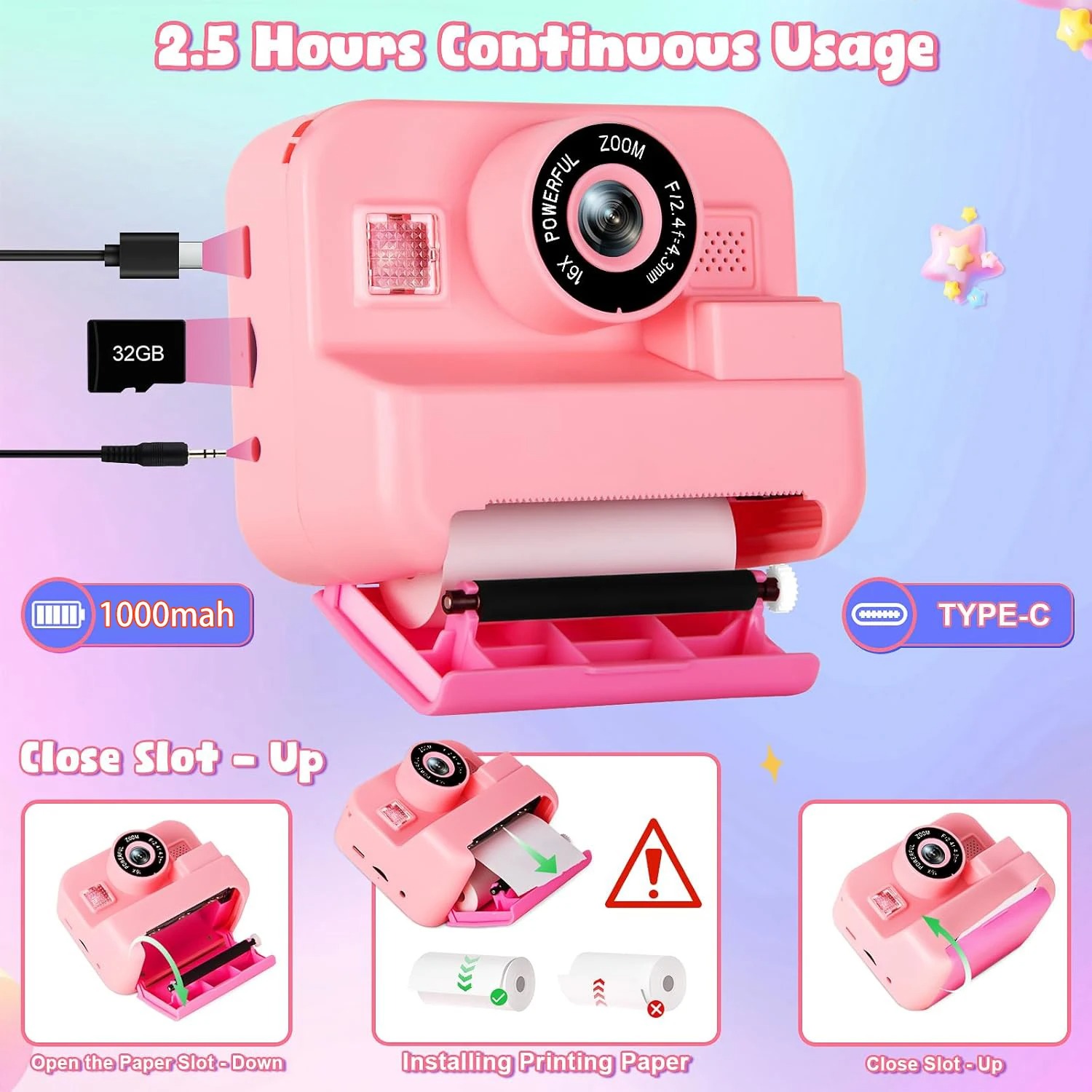 newInstant Print Camera With 3 - Photography Close Up incelemesi ve fiyatı