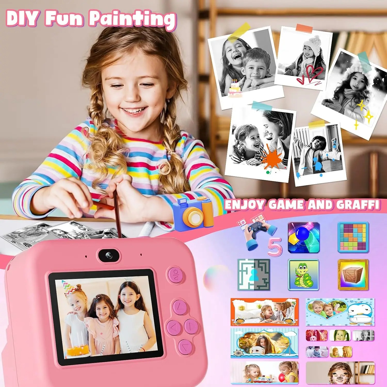 newInstant Print Camera With 3 - Photography Close Up incelemesi ve fiyatı