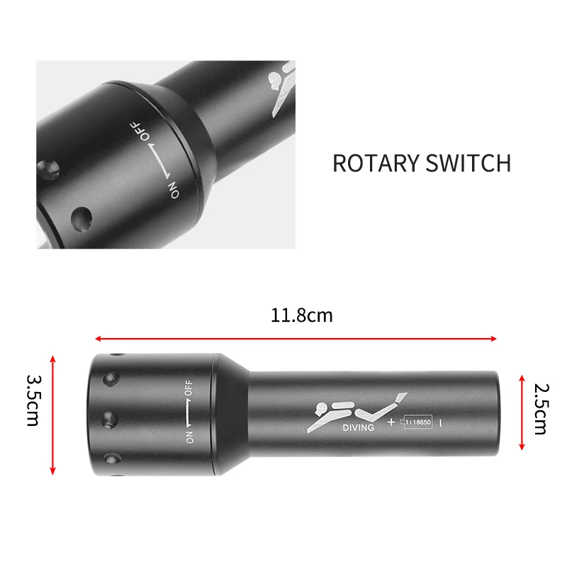 New T6 LED Diving Torch Long-R - Photography Lighting incelemesi ve fiyatı