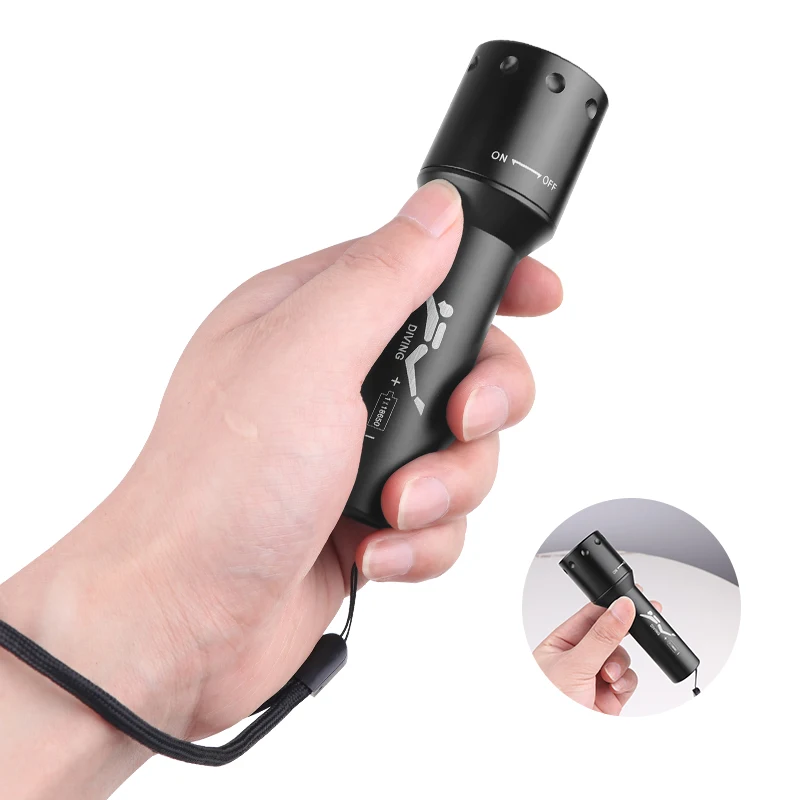 New T6 LED Diving Torch Long-R - Photography Lighting incelemesi ve fiyatı