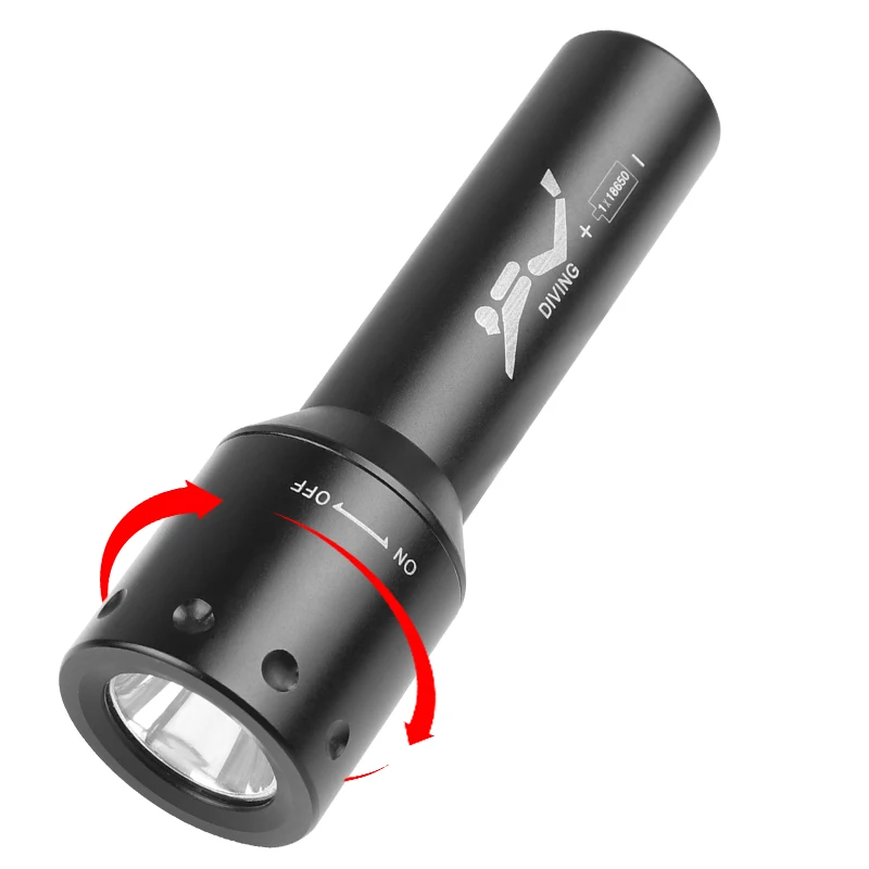 New T6 LED Diving Torch Long-R - Photography Lighting incelemesi ve fiyatı