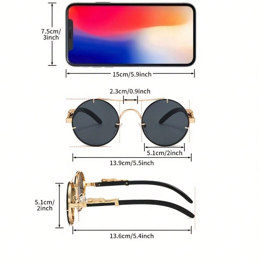 Stylish Round Metal Frame Sung - Photography Design incelemesi ve fiyatı