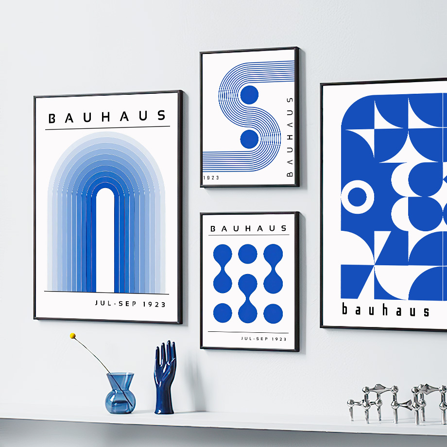 Blue Bauhaus Geometric Line Ra - Photography Geometry incelemesi ve fiyatı