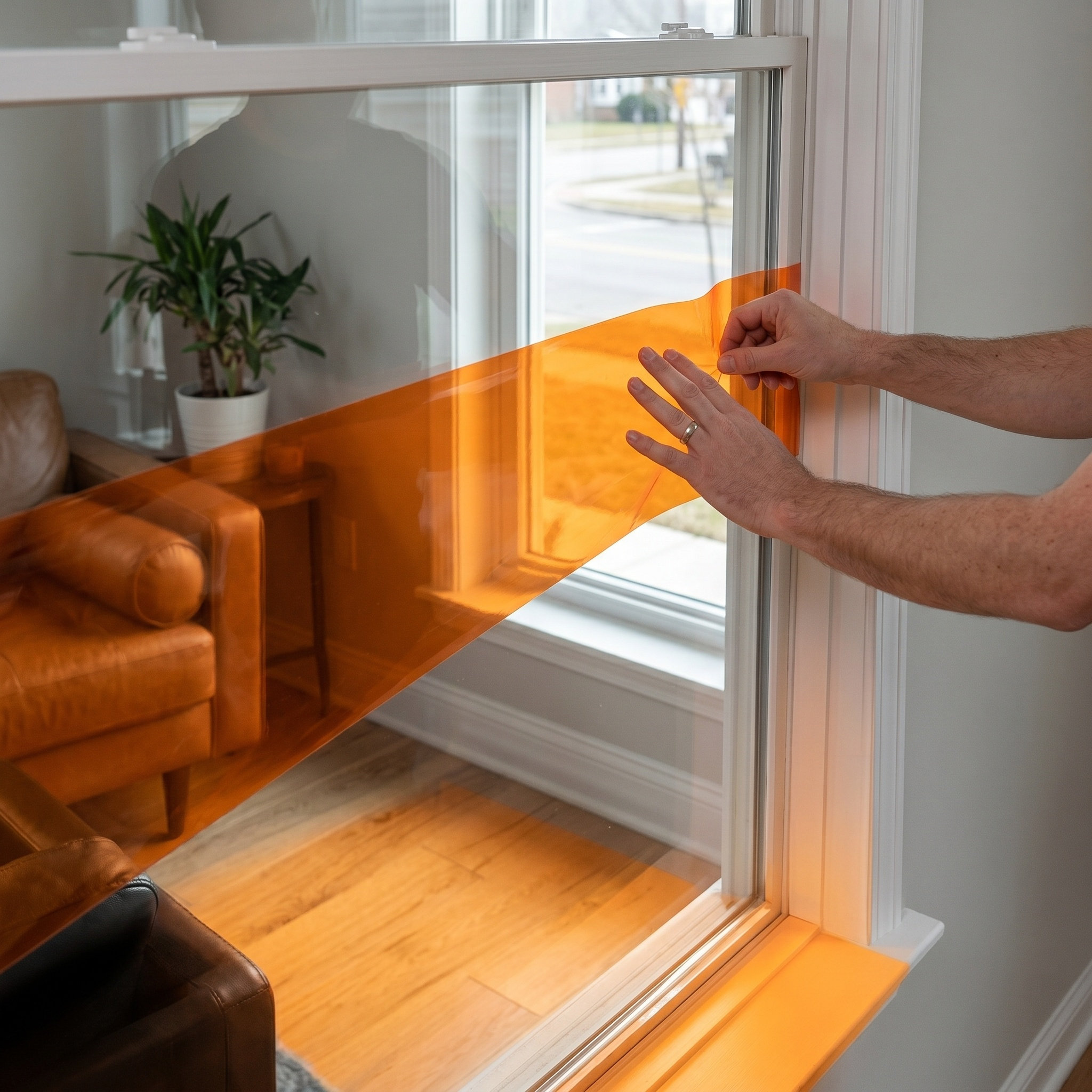Orange Static Cling Window Fil - Photography Lighting incelemesi ve fiyatı