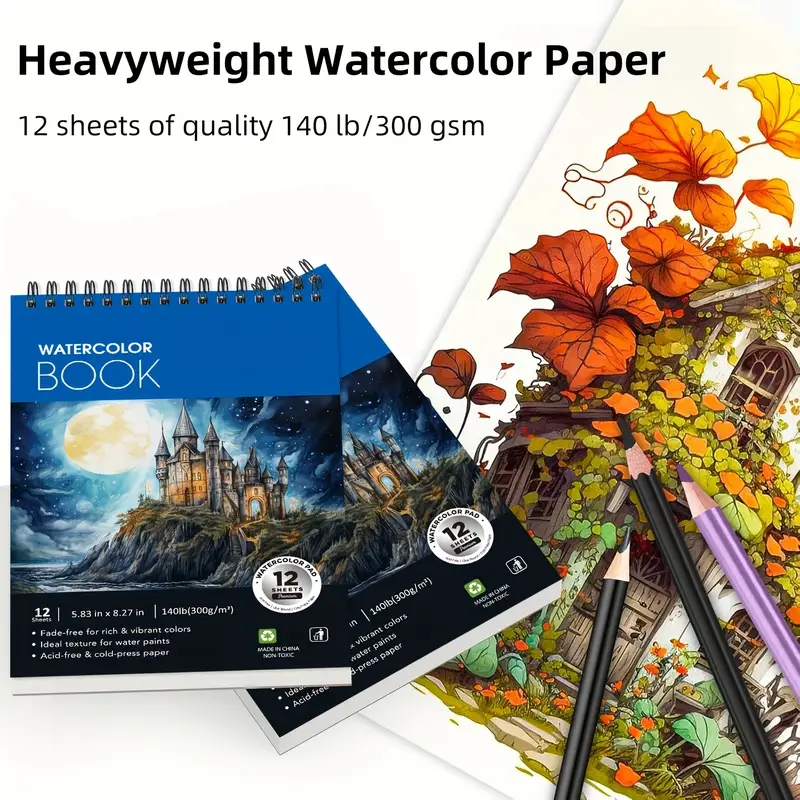 2pcs 12 Sheets Watercolor Sket - Photography Book incelemesi ve fiyatı