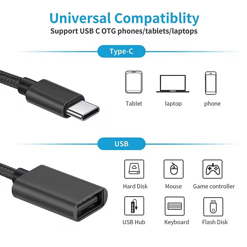 USB C to USB OTG Data Cable Ad - Photography Kit Xiaomi incelemesi ve fiyatı