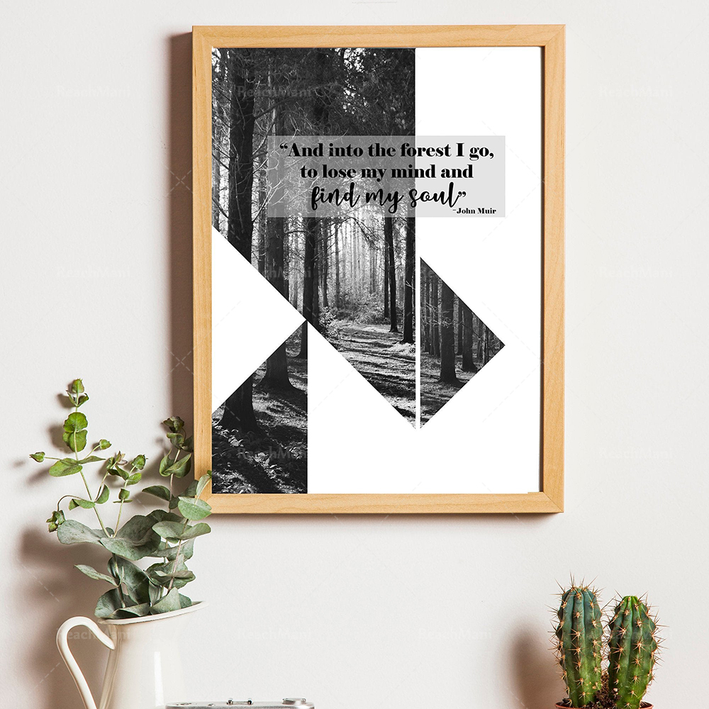 Black and white forest prints/ - Photography Quotes Inspirational incelemesi ve fiyatı